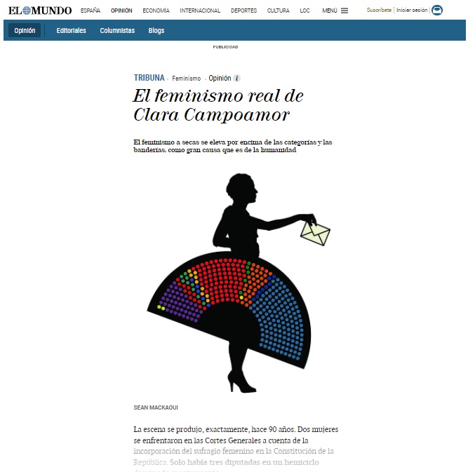 El Mundo - Gloria Lomana - Opinión - El feminismo real de Clara Campoamor - Tribuna