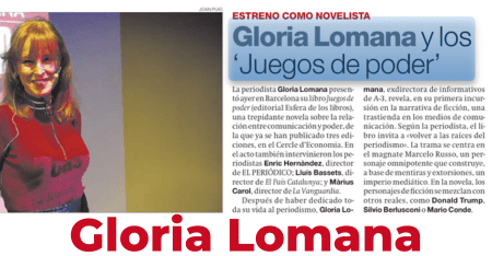 Presentación del libro Los juegos de poder Gloria Lomana